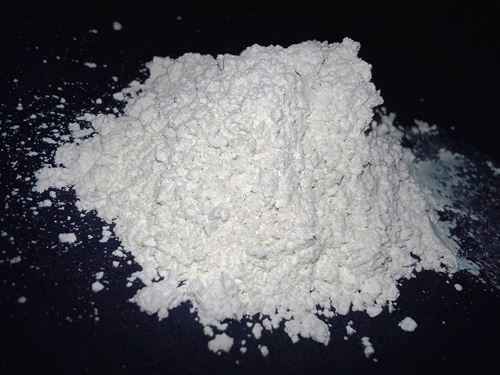 A pile of white powder.