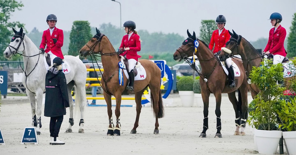 Team Canada in the Netherlands.